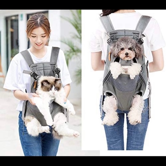 DogLemi Other - DOGLEMI Dog backpack carrier travel bag gray
